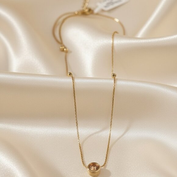 Alex and Ani Necklace - Energy Charity Light Topaz Gold - New with Tag - Picture 3 of 7